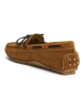 British Passport Leren mocassins lichtbruin
