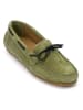 British Passport Leren mocassins groen