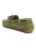 British Passport Leren mocassins groen