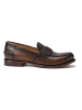 British Passport Leren mocassins bruin
