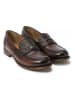 British Passport Leren mocassins bruin