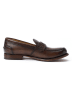 British Passport Leren mocassins bruin