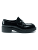 British Passport Leder-Mokassins in Schwarz