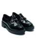 British Passport Leder-Mokassins in Schwarz