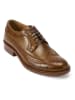 British Passport Leren veterschoenen lichtbruin
