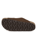 billowy Leren slippers bruin