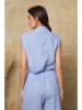 Joséfine Linnen blouse "Jim" lichtblauw