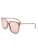 Jimmy Choo Damskie okulary przeciwsłoneczne w kolorze beżowo-jasnoróżowym