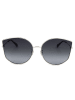 Moschino Damskie okulary przeciwsłoneczne w kolorze srebrno-granatowym