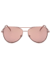 DKNY Damskie okulary przeciwsłoneczne w kolorze złoto-jasnobrązowym
