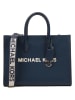 Michael Kors Leder-Henkeltasche in Dunkelblau - (B)35 x (H)27 x (T)12 cm