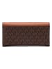 Michael Kors Portemonnee donkerbruin/camel - (B)19 x (H)10 x (D)4 cm