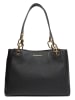 Michael Kors Leder-Schultertasche in Schwarz - (B)36 x (H)27 x (T)14 cm