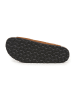 billowy Leren slippers lichtbruin