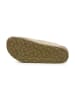 billowy Leren slippers kaki