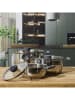 COOK CONCEPT 3er-Set: Kochtöpfe in Silber