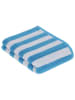 Vossen Badhanddoek "Calango" turquoise/wit