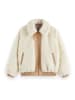 Scotch & Soda Teddyjacke in Creme/ Camel