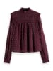 Scotch & Soda Bluse in Bordeaux