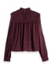 Scotch & Soda Bluse in Bordeaux