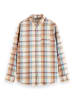 Scotch & Soda Koszula w kolorze jasnobrązowo-błękitno-kremowym