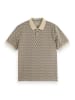 Scotch & Soda Koszulka polo w kolorze beżowo-czarnym