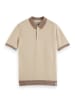 Scotch & Soda Koszulka polo w kolorze beżowym