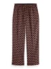 Scotch & Soda Spodnie dresowe w kolorze bordowo-jasnoróżowym
