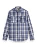 Scotch & Soda Blouse donkerblauw/wit