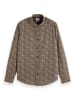 Scotch & Soda Blouse donkerblauw/beige