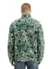 Scotch & Soda Fleecepullover in Grün/ Weiß