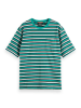 Scotch & Soda Shirt in Türkis/ Grau/ Weiß