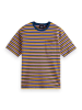 Scotch & Soda Koszulka w kolorze jasnoróżowo-granatowo-żółtym