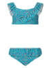 Zigzag Bikini "Tropical" in Hellblau