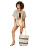 Aller Simplement Kimono in Beige/ Blau