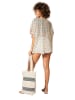 Aller Simplement Kimono in Beige/ Blau
