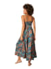 Aller Simplement Kleid in Blau/ Orange