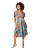 Aller Simplement Jurk turquoise/oranje