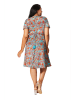 Aller Simplement Jurk turquoise/oranje