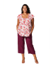Aller Simplement Bluse in Weiß/ Pink
