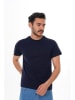 Basics & More Shirt in Dunkelblau