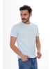 Basics & More Shirt in Hellblau