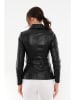 Basics & More Lederjacke in Schwarz