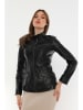 Basics & More Lederjacke in Schwarz
