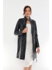 Basics & More Ledermantel in Dunkelblau