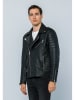 Basics & More Lederjacke in Schwarz