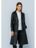 Basics & More Ledermantel in Schwarz