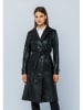 Basics & More Ledermantel in Schwarz
