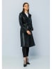 Basics & More Ledermantel in Schwarz