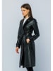 Basics & More Ledermantel in Schwarz